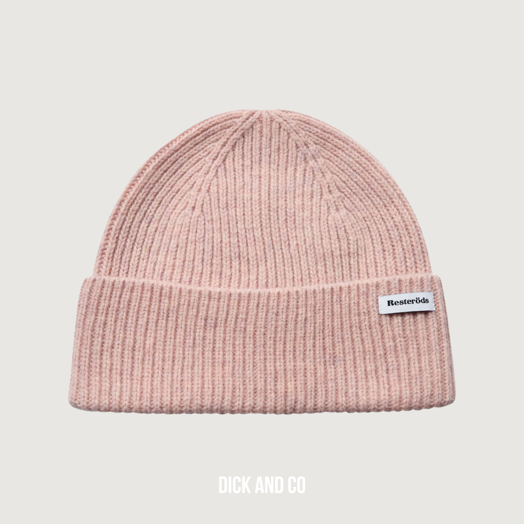 RESTERÖDS Beanie hat muts in de kleur roze (pink)