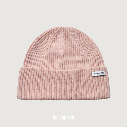 RESTERÖDS Beanie hat muts in de kleur roze (pink)