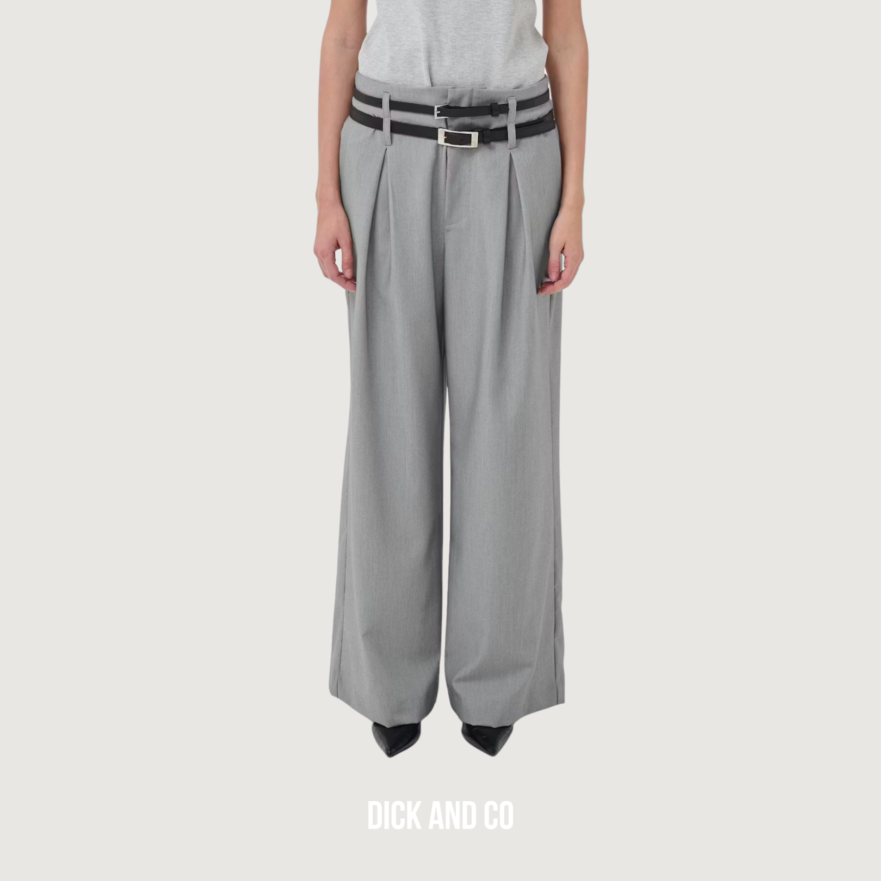 MY ESSENTIAL WARDROBE MWHanna broek in de kleur grijs (light grey melange)