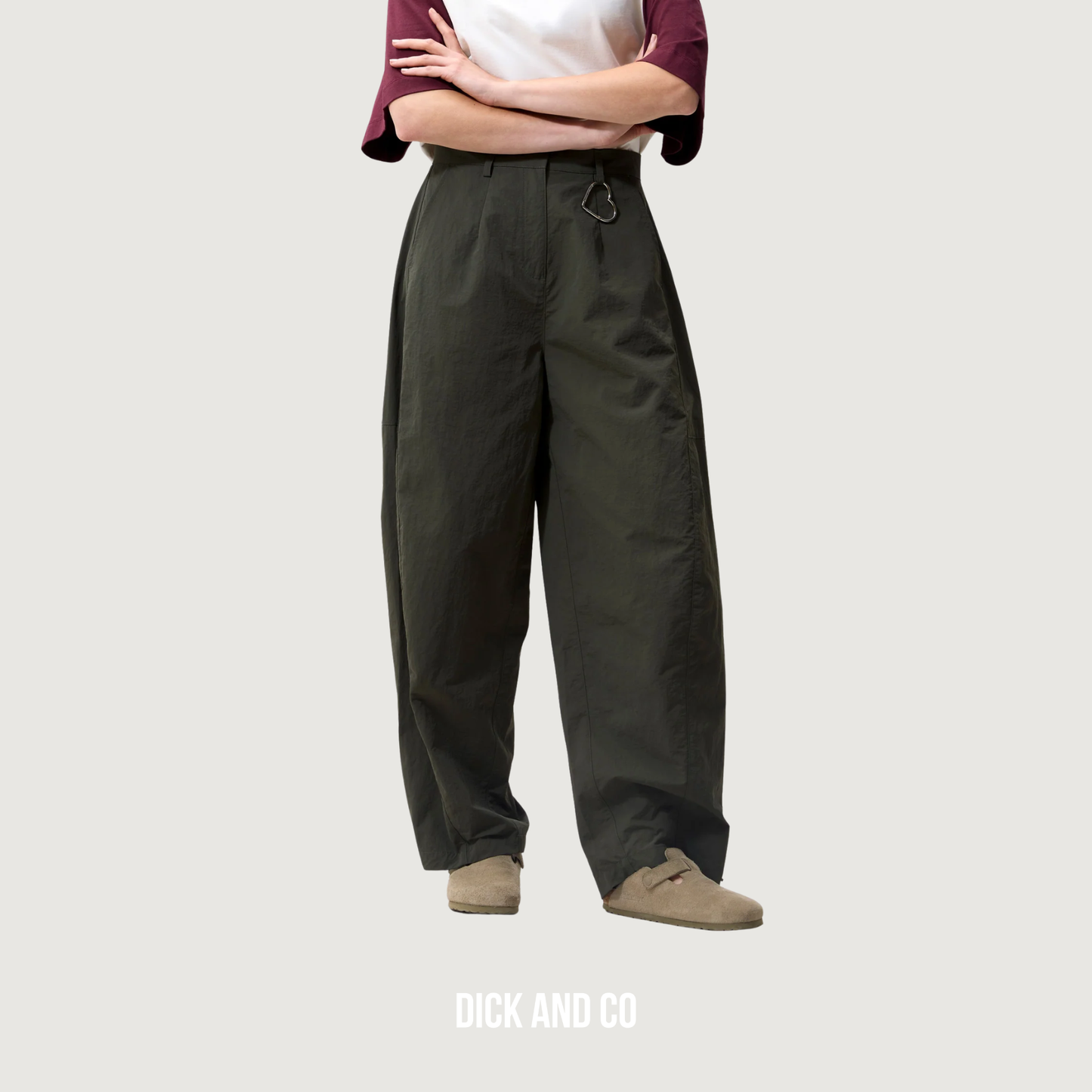 CATWALK JUNKIE Barrel shaped trousers broek in de kleur groen (mountain view)