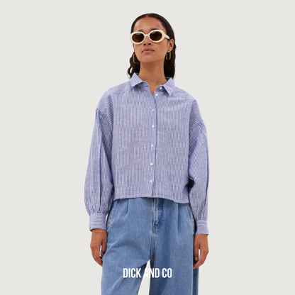 Sarah Short Linen Blouse