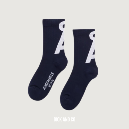 ARMED ANGELS Saamus Short Sokken accessoires in de kleur blauw (tinted navy-white)