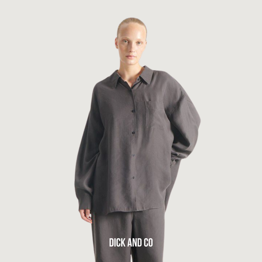 AMERICAN VINTAGE Ysoli hemd in de kleur grijs (schaduw)