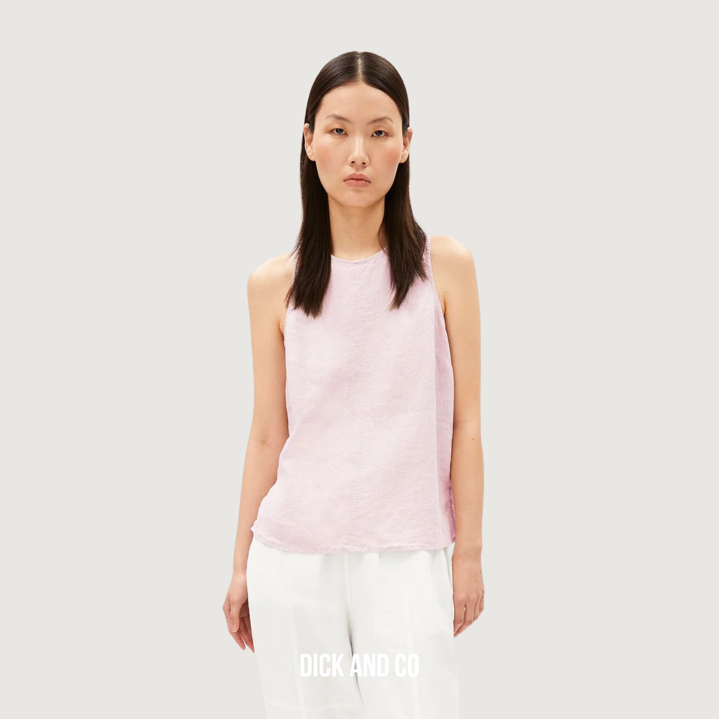 ARMED ANGELS Linnen Blouse top in de kleur roze (pink mist)