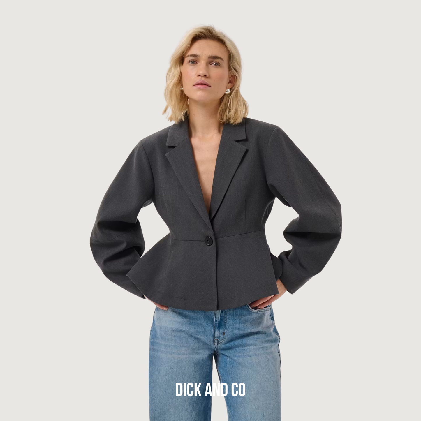 MY ESSENTIAL WARDROBE MWEvie blazer in de kleur grijs (dark grey melange)