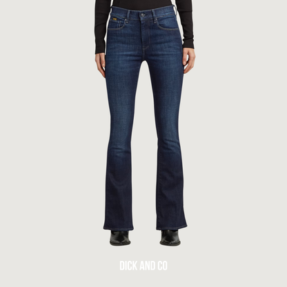 G-STAR Flare Jeans in de kleur blauw (worn in new moon)