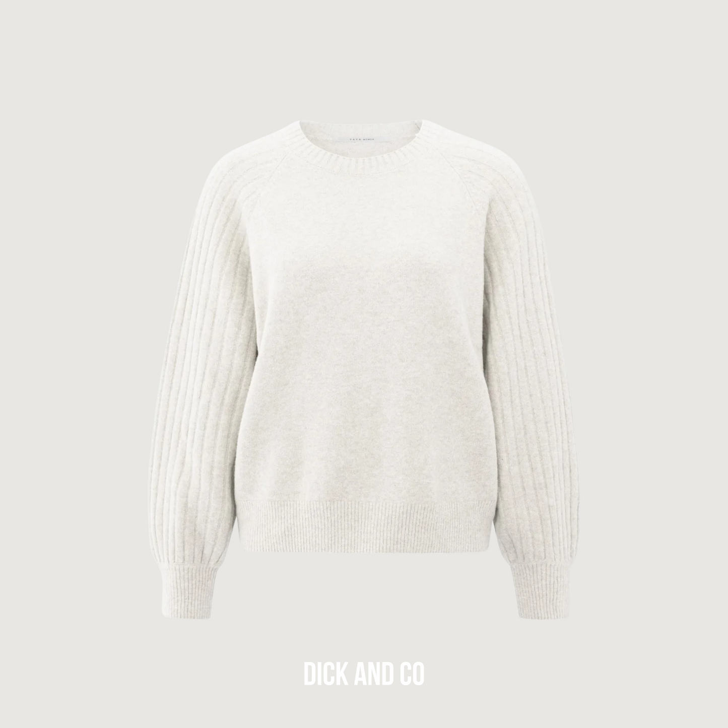 Trui met ribgebreide mouwen (01-000410-509)