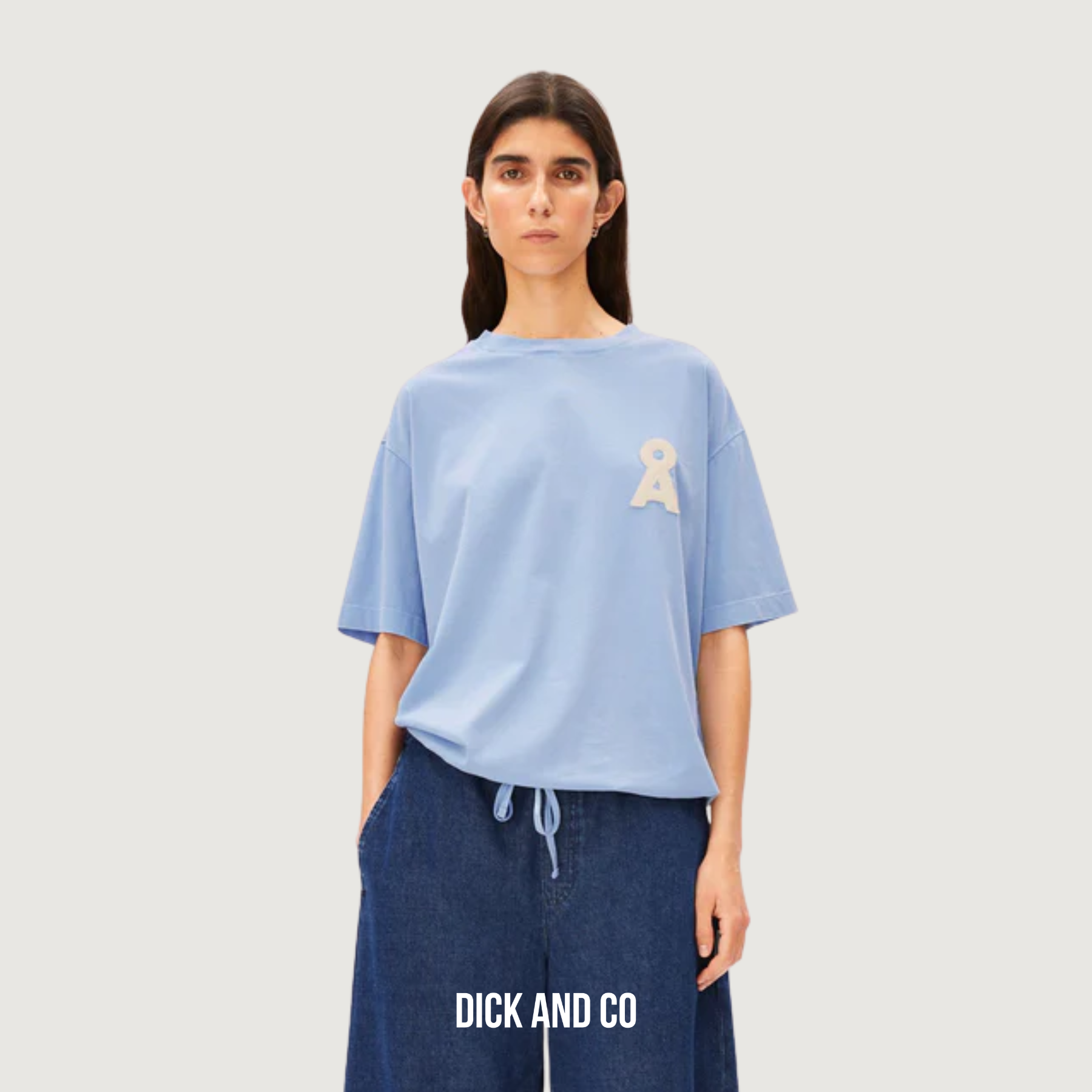 ARMED ANGELS t-shirt Met Trekkoord jersey shirts in de kleur blauw (soft blue)