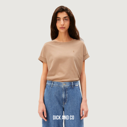 ARMED ANGELS Idaara t-shirt in de kleur beige (true camel)