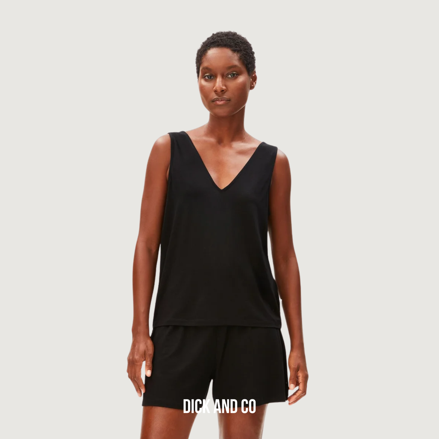 ARMED ANGELS Jersey Top Met V-Hals jersey shirts in de kleur zwart (black)