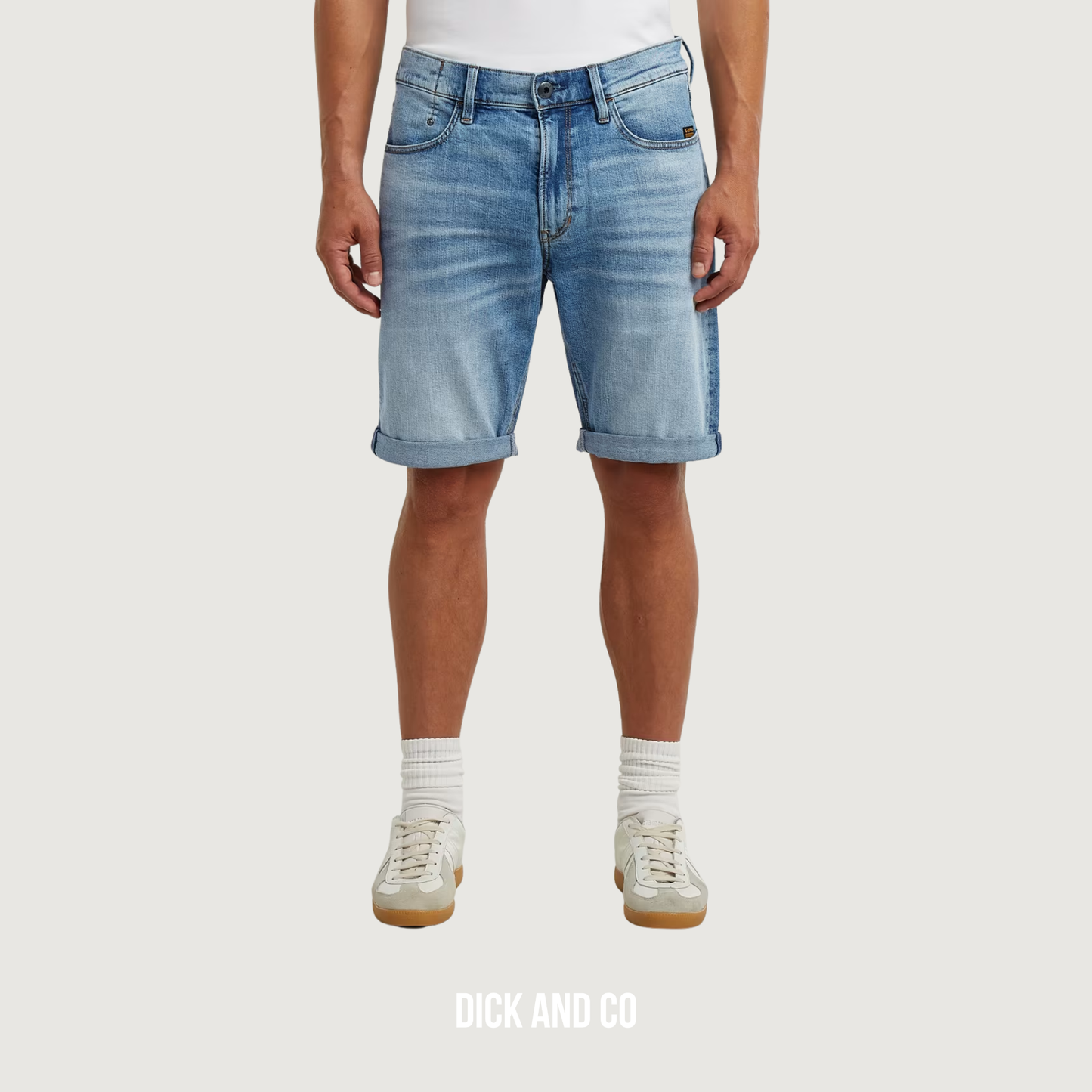 G-STAR Mosa short in de kleur blauw (midden blauw)
