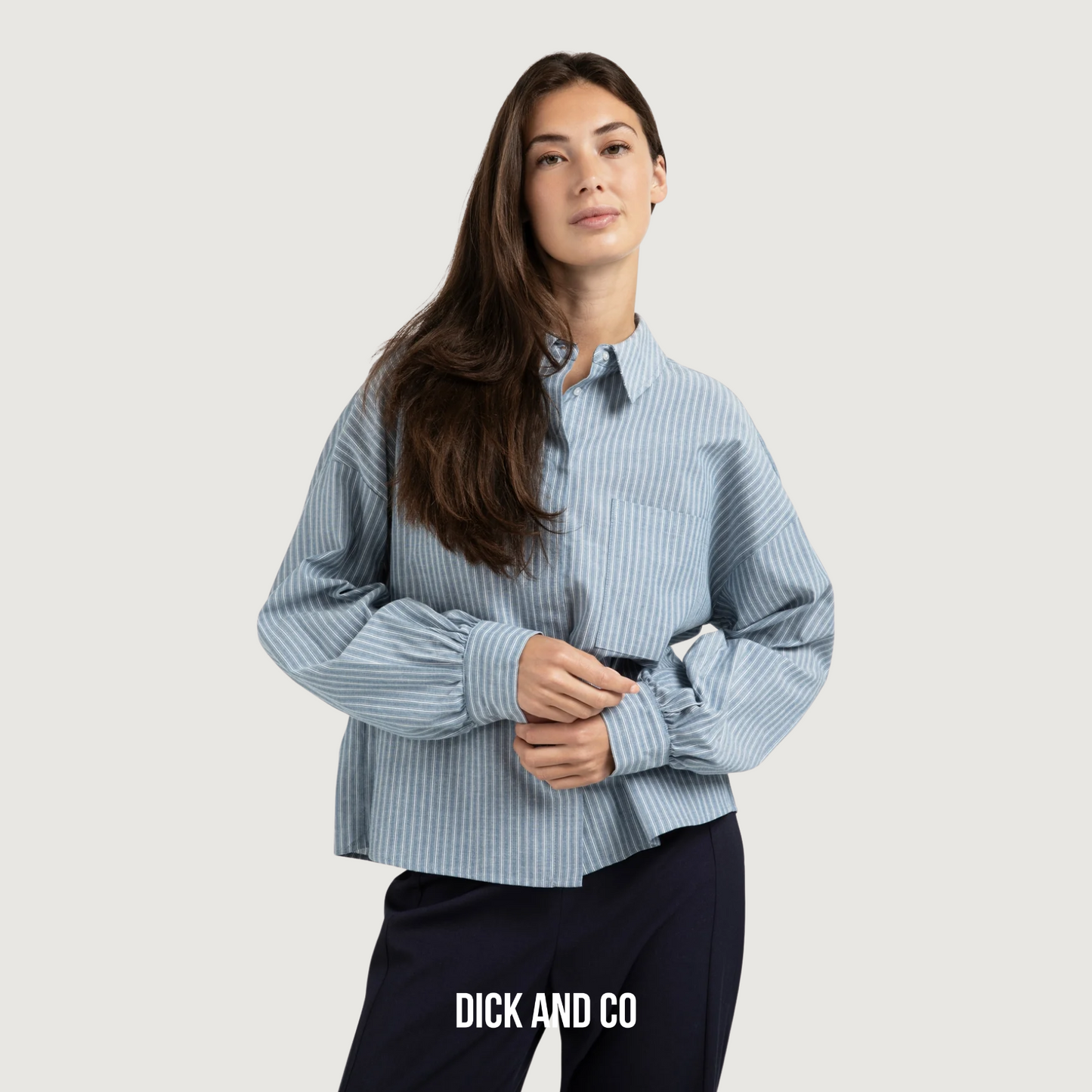 Gestreepte blouse (01-201178-508)