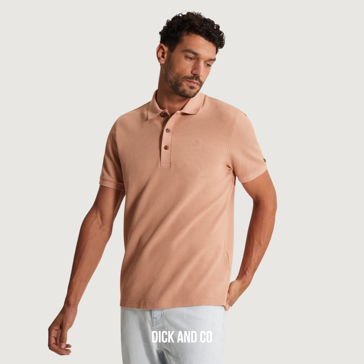 Polo met wafelstructuur