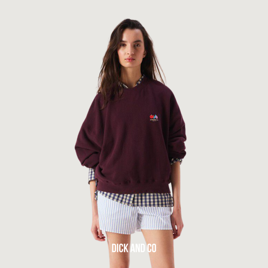 AMERICAN VINTAGE Atubay sweater in de kleur rood (wijn leugen)