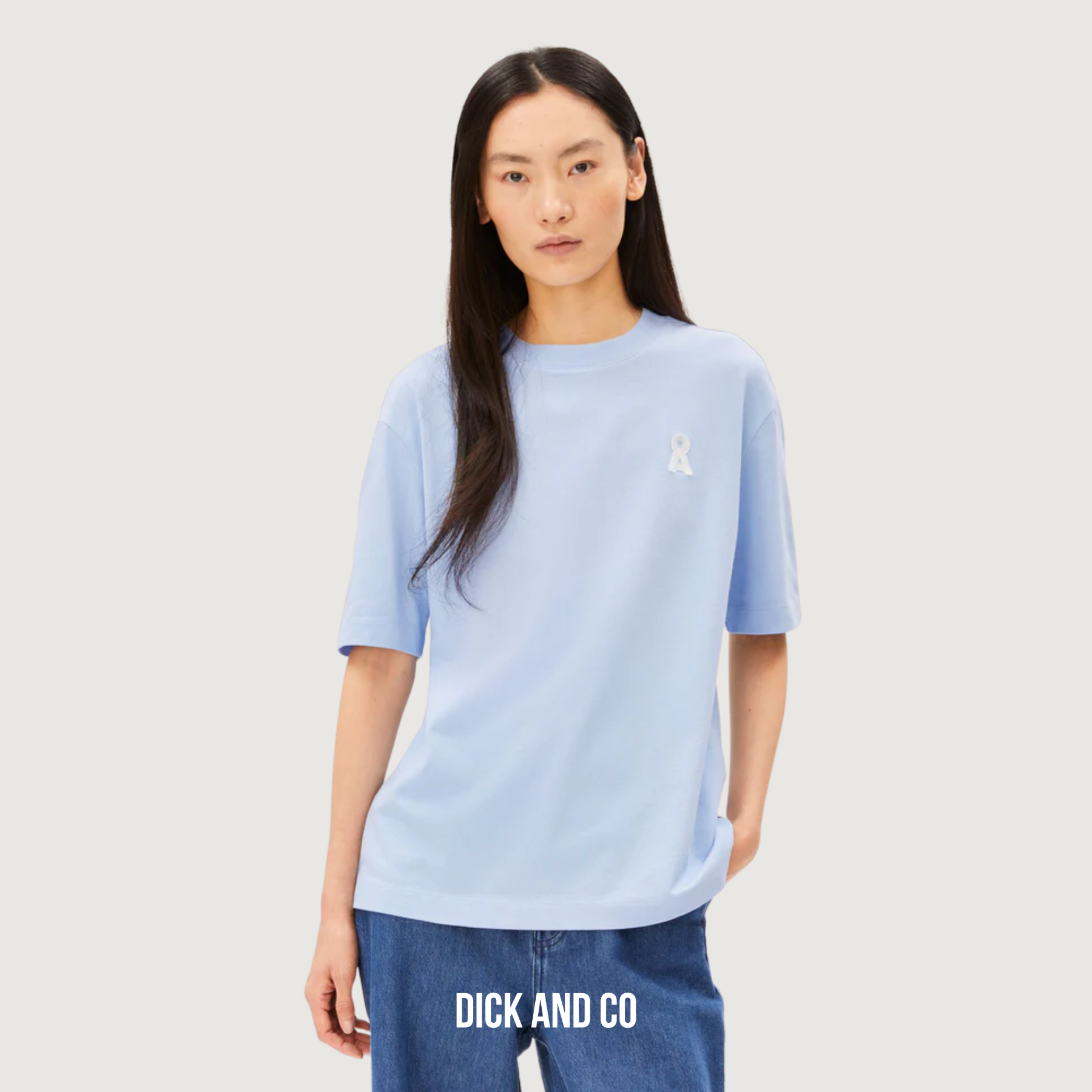ARMED ANGELS Iconic Å Tarjaa t-shirt in de kleur blauw (soft blue)