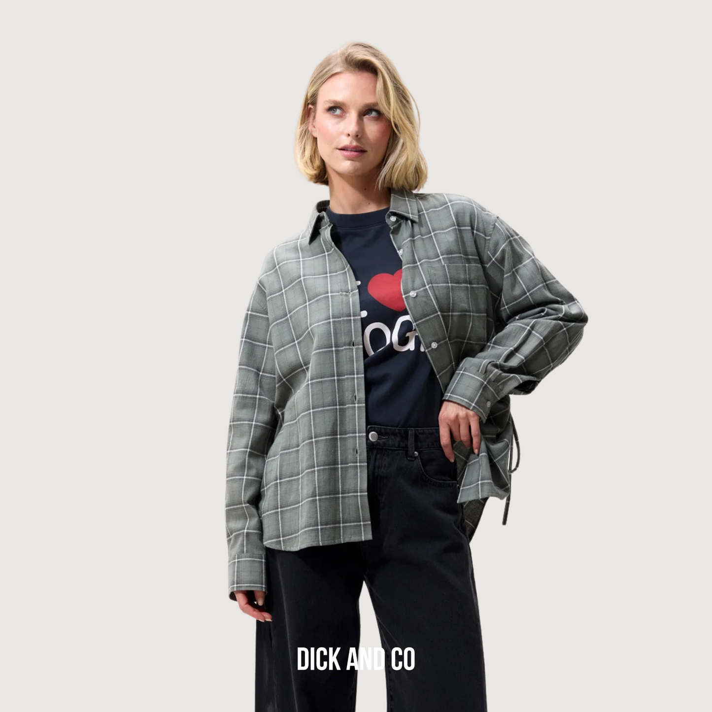 CATWALK JUNKIE Check blouse in de kleur groen (mountain view)