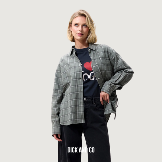 CATWALK JUNKIE Check blouse in de kleur groen (mountain view)