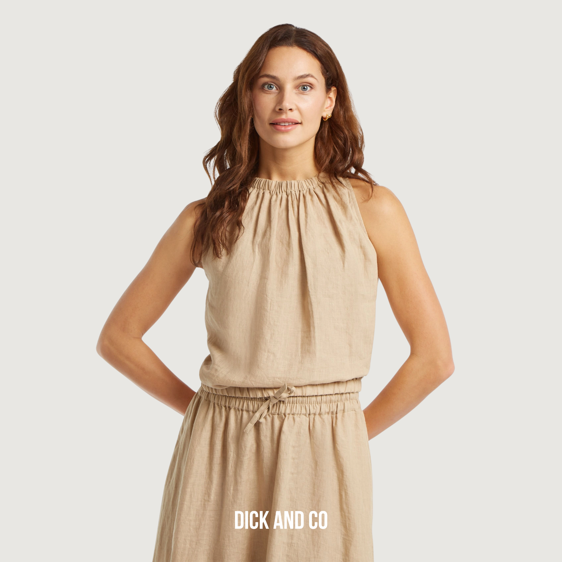 CIRCLE OF TRUST Julie top in de kleur beige (beach days)