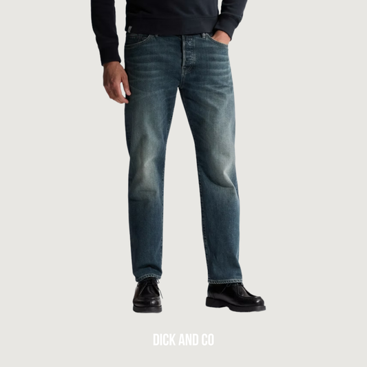 CAST IRON Steeper relaxed fit jeans in de kleur blauw (bleached grey sweat)