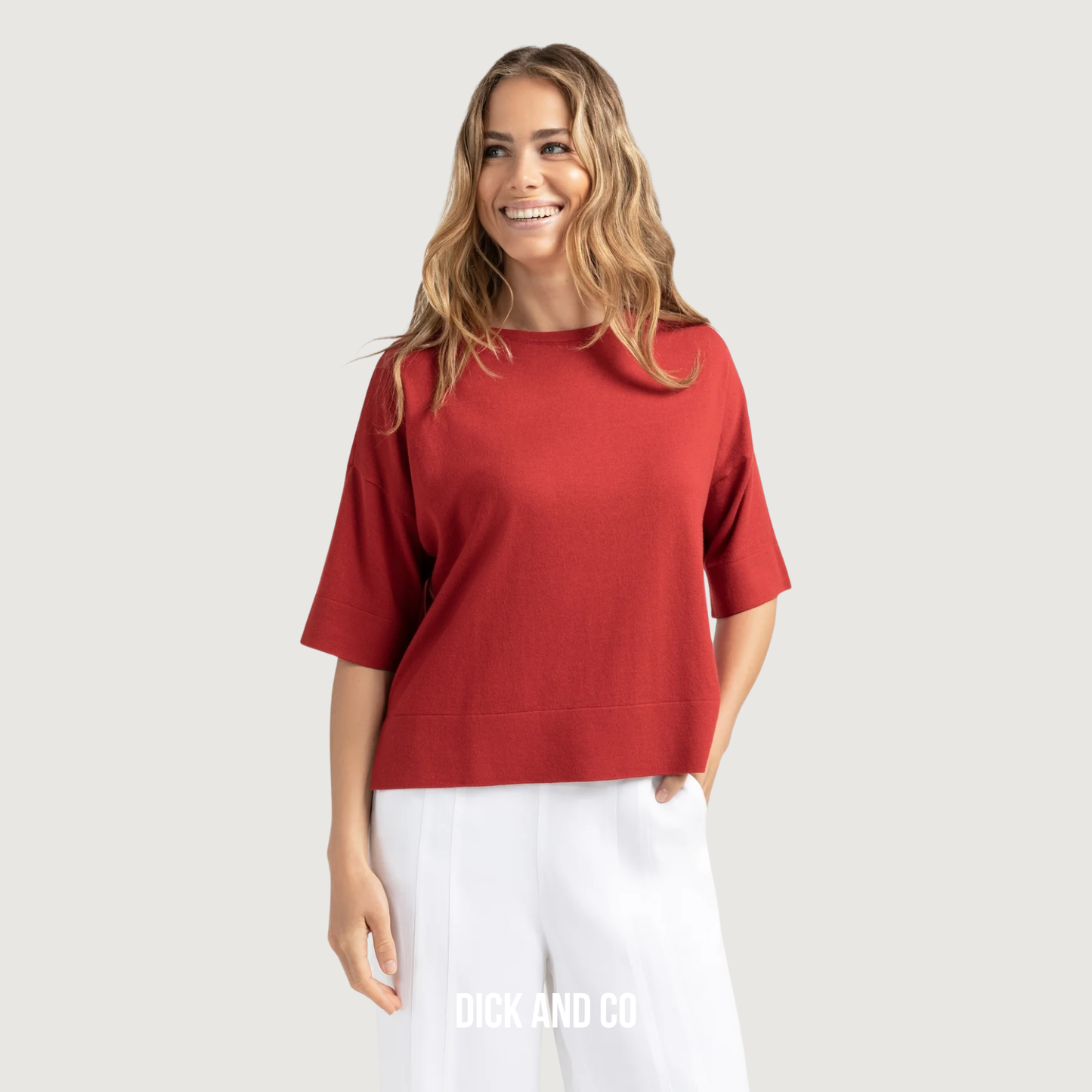 Oversized fijngebreid T-shirt (01-000454-507)