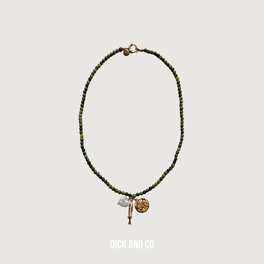 Kaki Pendant Trio Necklace