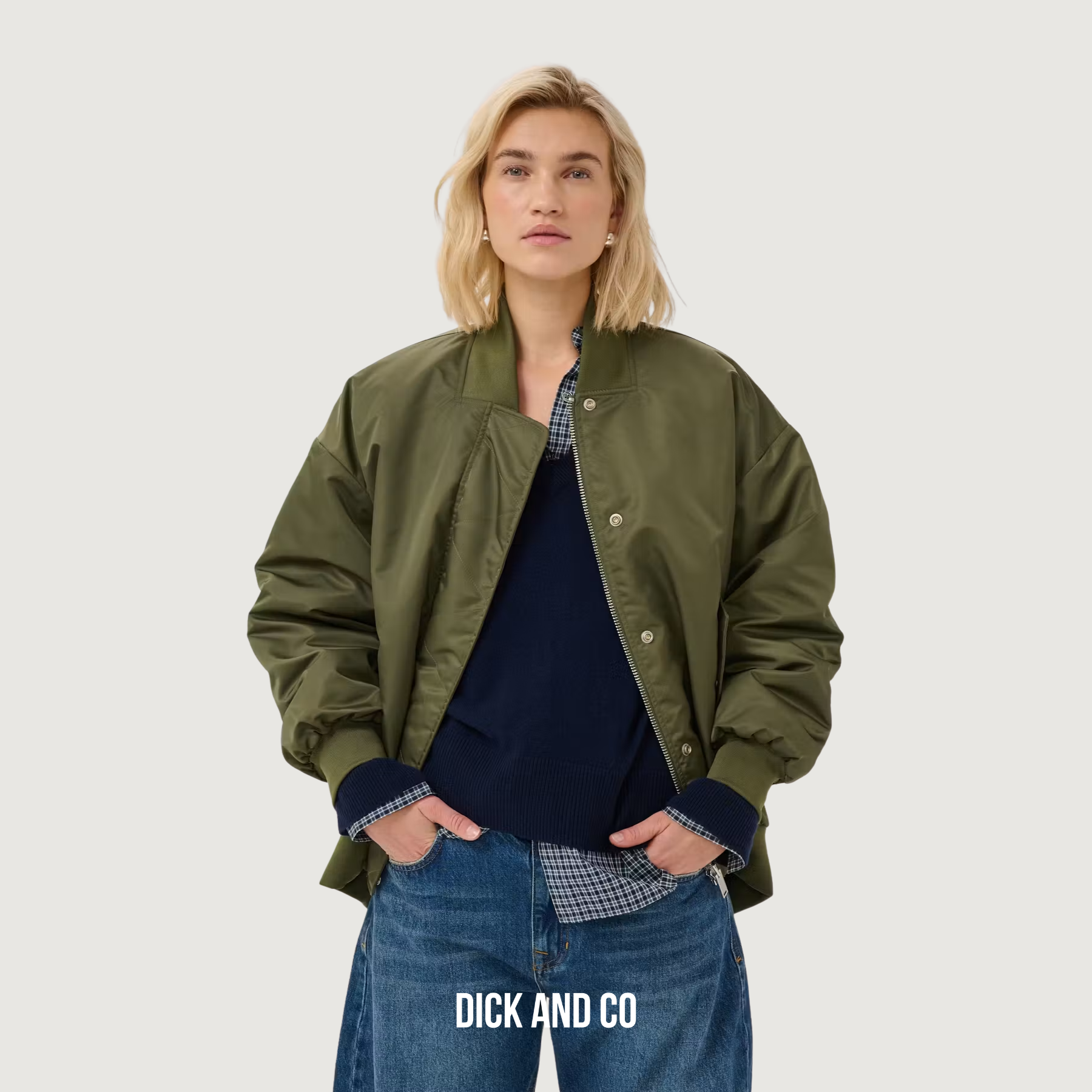 MY ESSENTIAL WARDROBE HelgaMW Bovenkleding bomberjack in de kleur groen (olive night / green)
