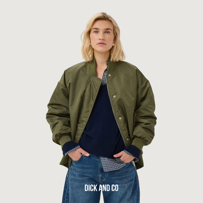 MY ESSENTIAL WARDROBE HelgaMW Bovenkleding bomberjack in de kleur groen (olive night / green)