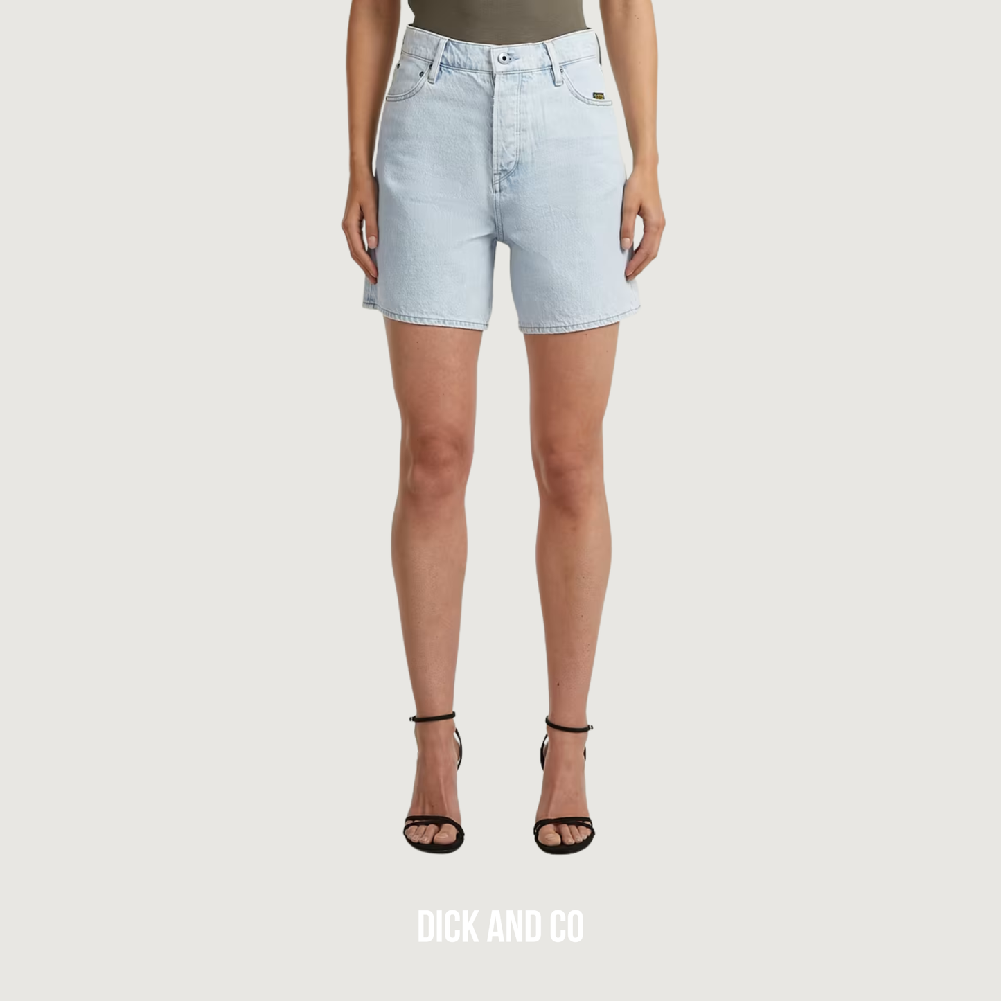 G-STAR Jett High Clean Edge short in de kleur blauw (lichtblauw)