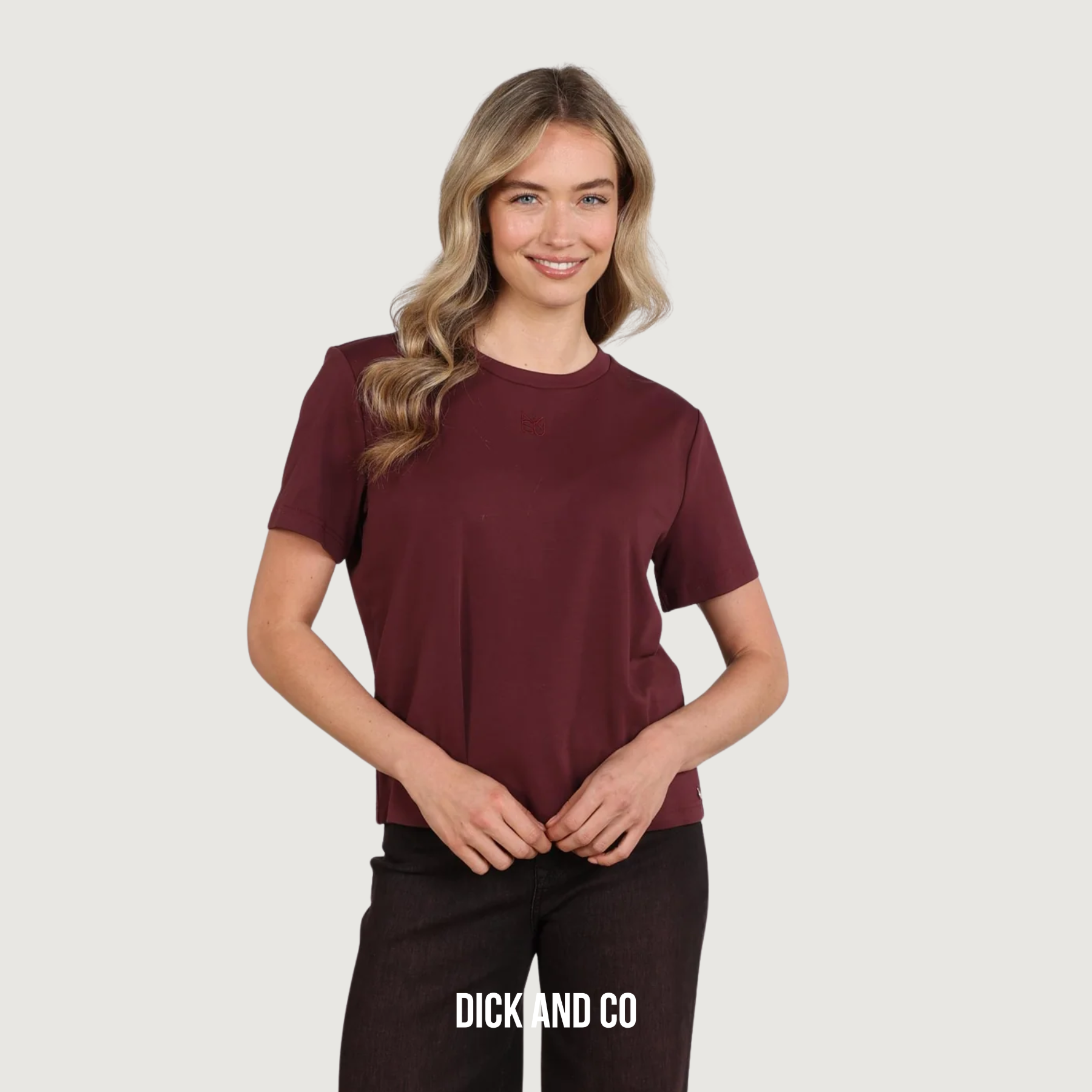 NUKUS Luna shirt NK blouse in de kleur paars (cherry)
