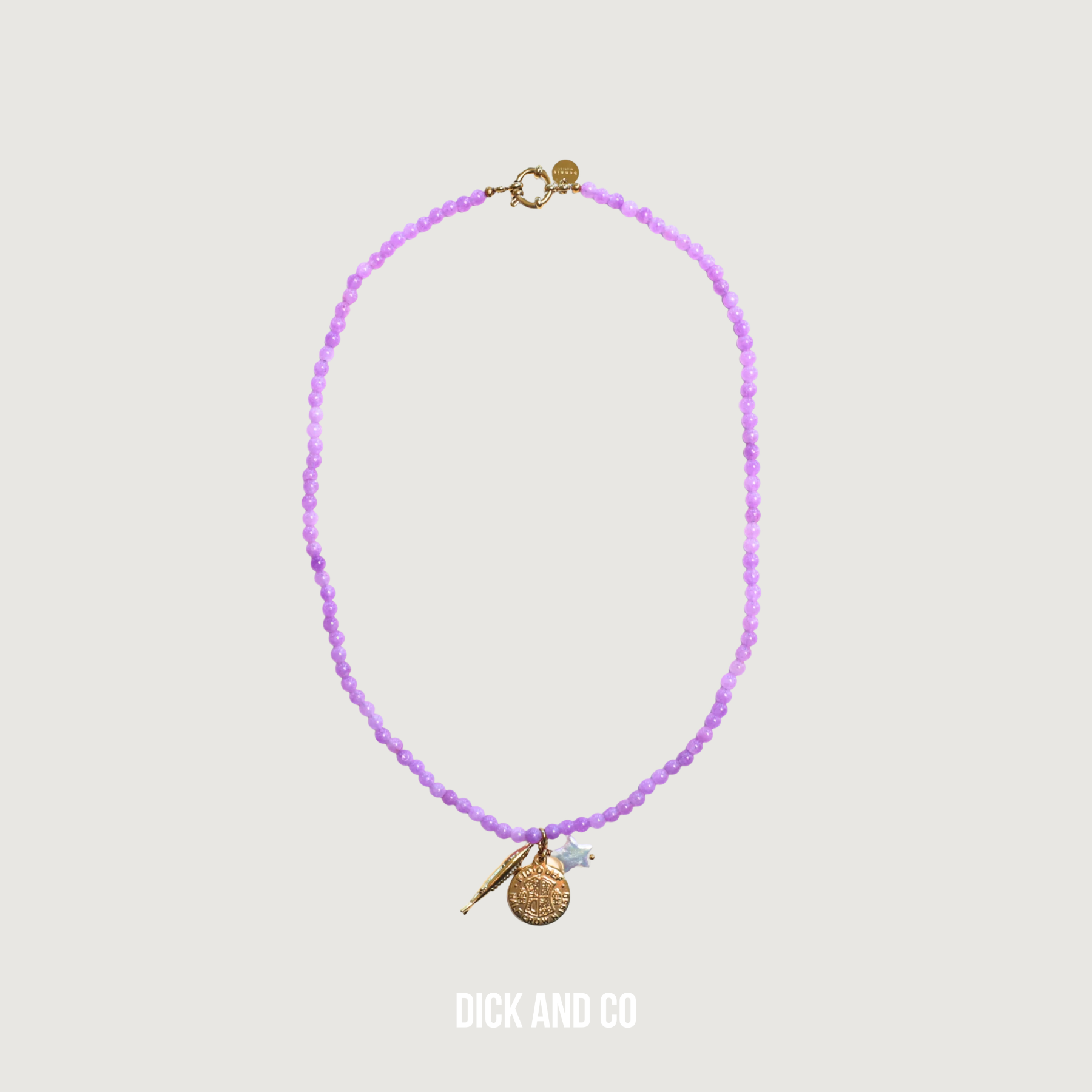 BONNIE STUDIOS Bedel Trio Ketting in de kleur paars (lila)