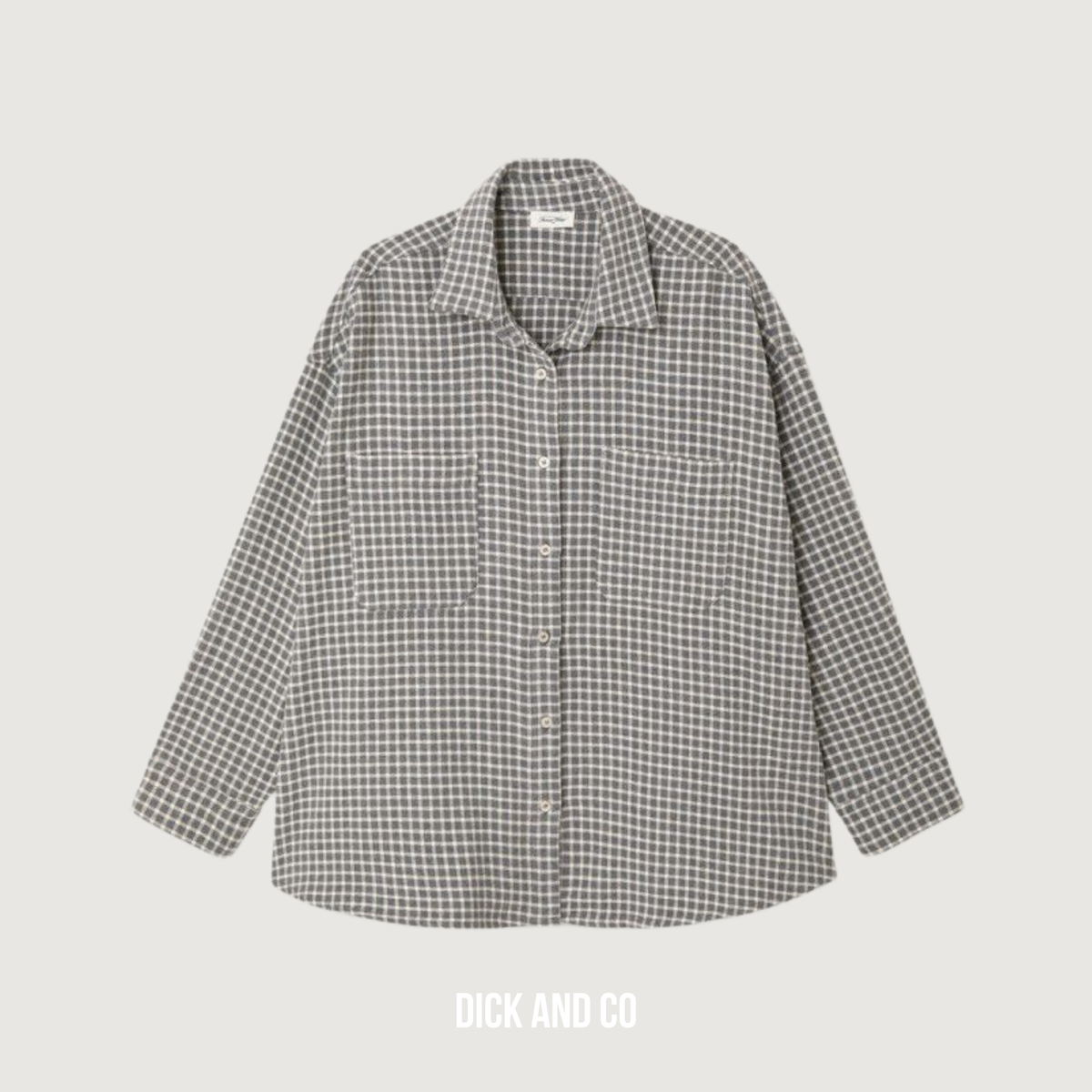 AMERICAN VINTAGE Hoxcity overhemd damesoverhemd in de kleur grijs (mist ruit)
