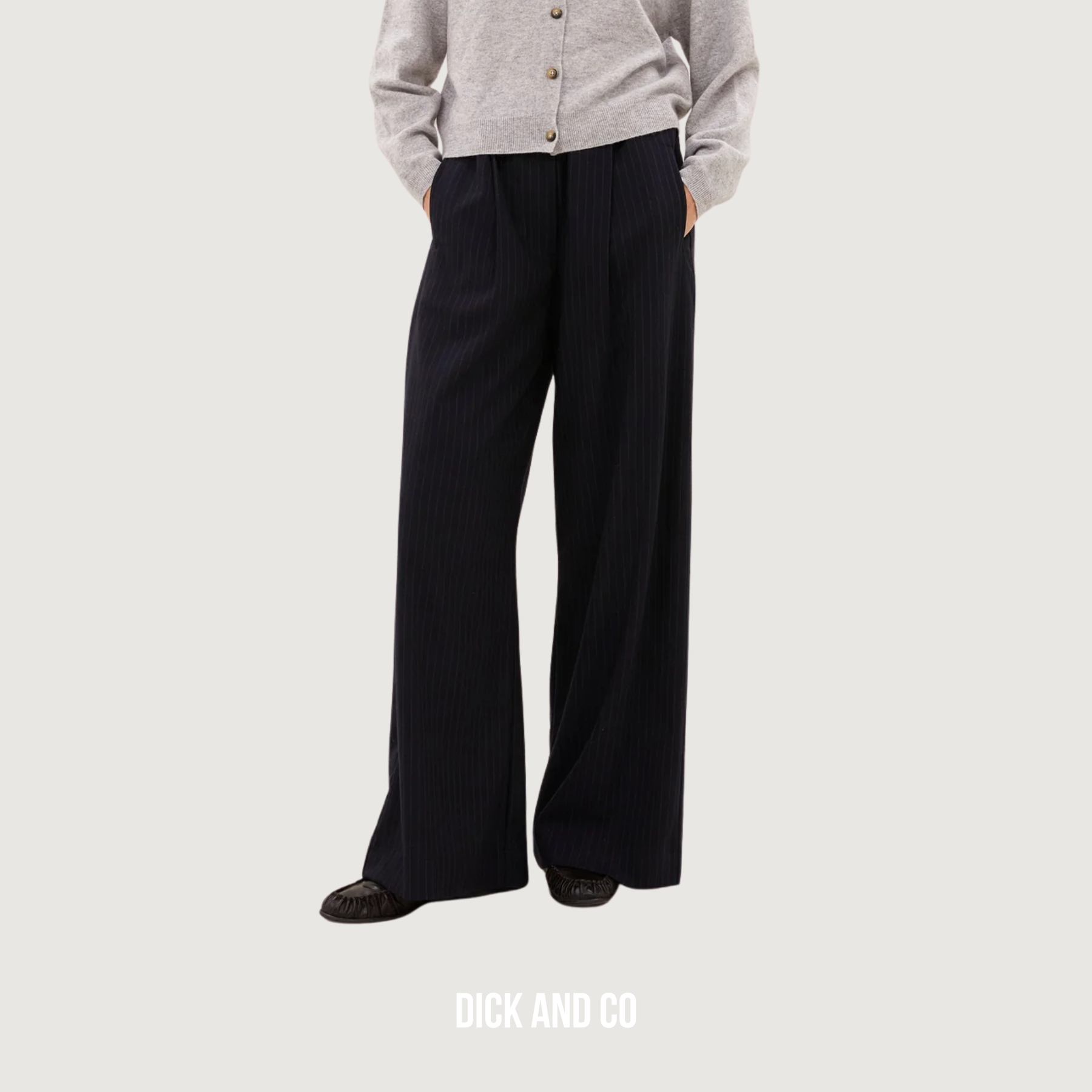 BY-BAR Benji Pine Stripe Pants broek in de kleur blauw (dark pine stripe)