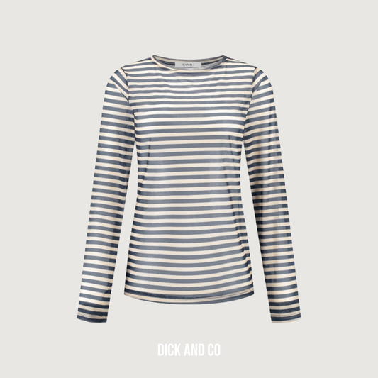 T-Shirt Dove Mesh Stripe