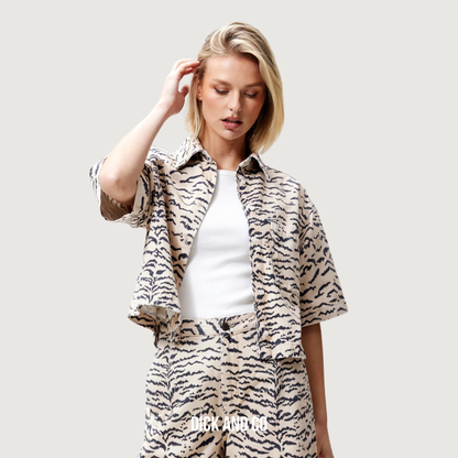 Tiger Denim Blouse