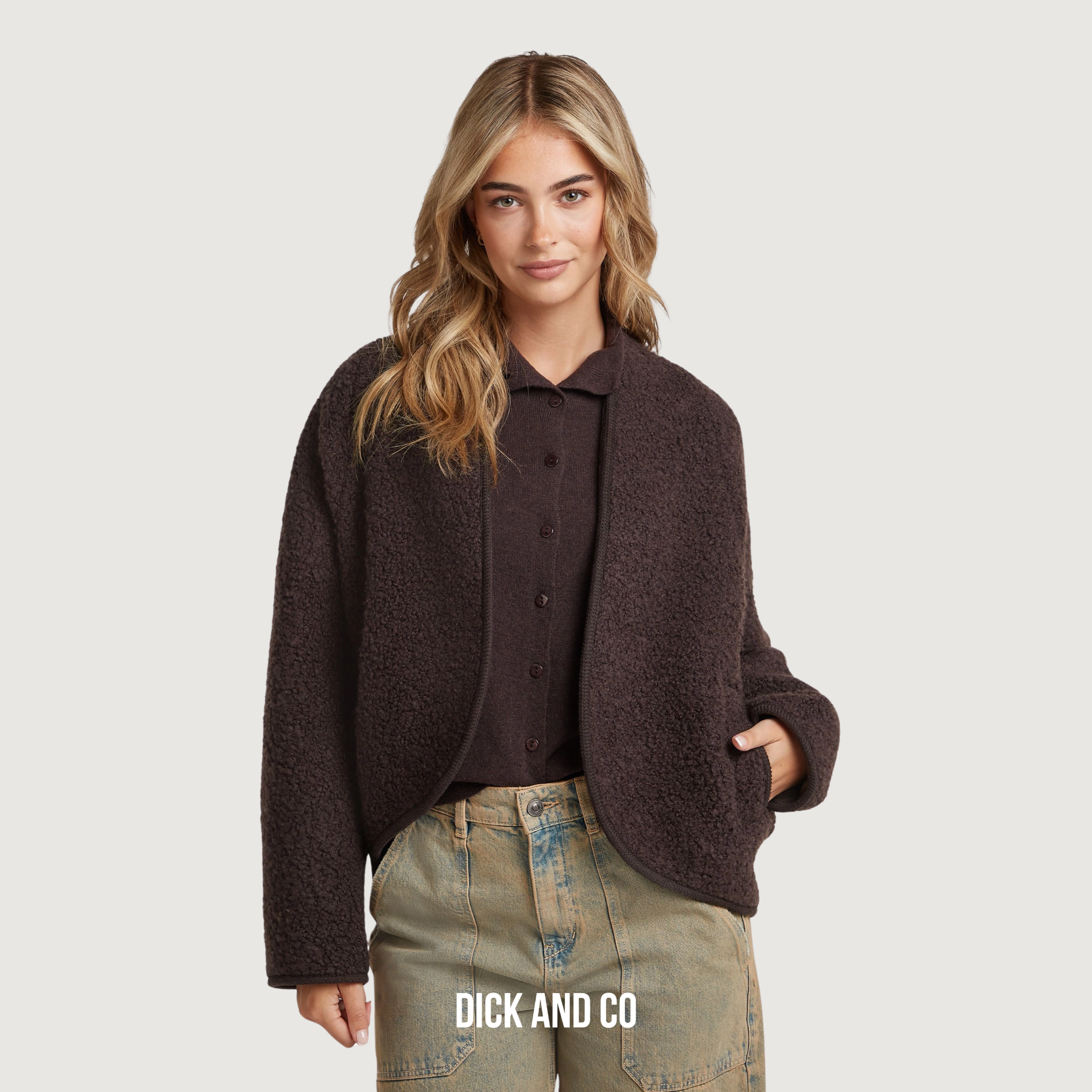 CIRCLE OF TRUST Elle Jacket jas in de kleur bruin (baroque red)