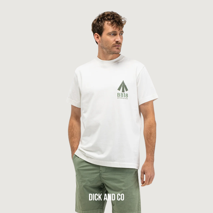 BUTCHER OF BLUE Army Carlow Loose Tee t-shirt in de kleur wit (titan white)