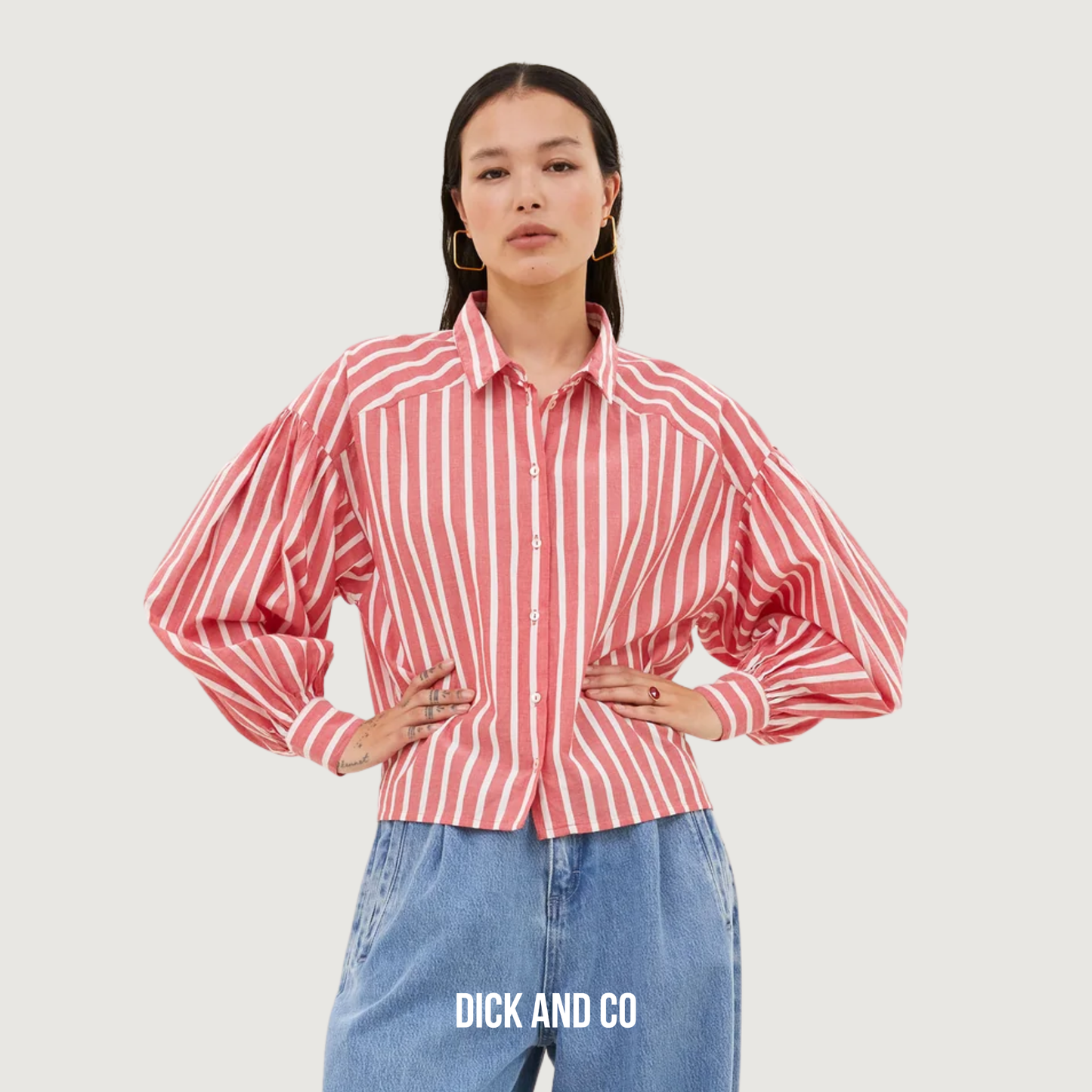 Sarah Short Stripe Blouse
