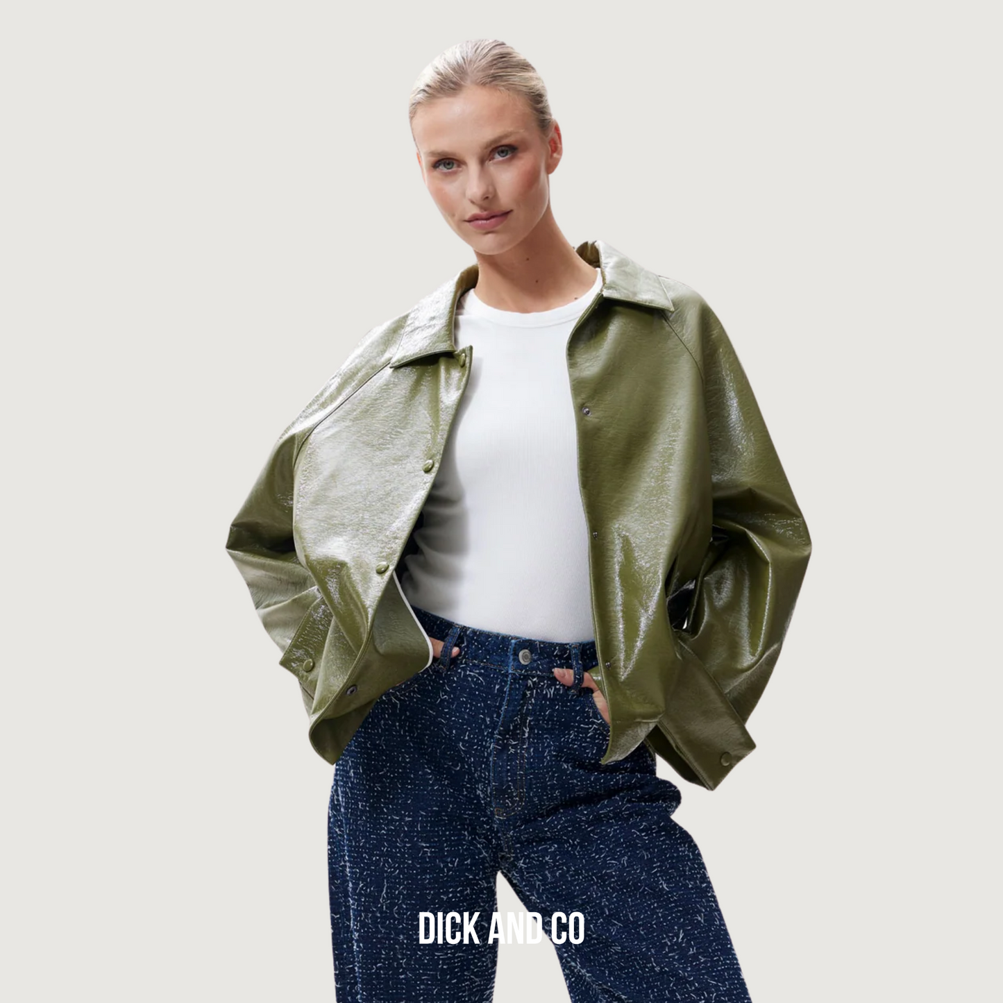 Vegan leather jas (2503022405)