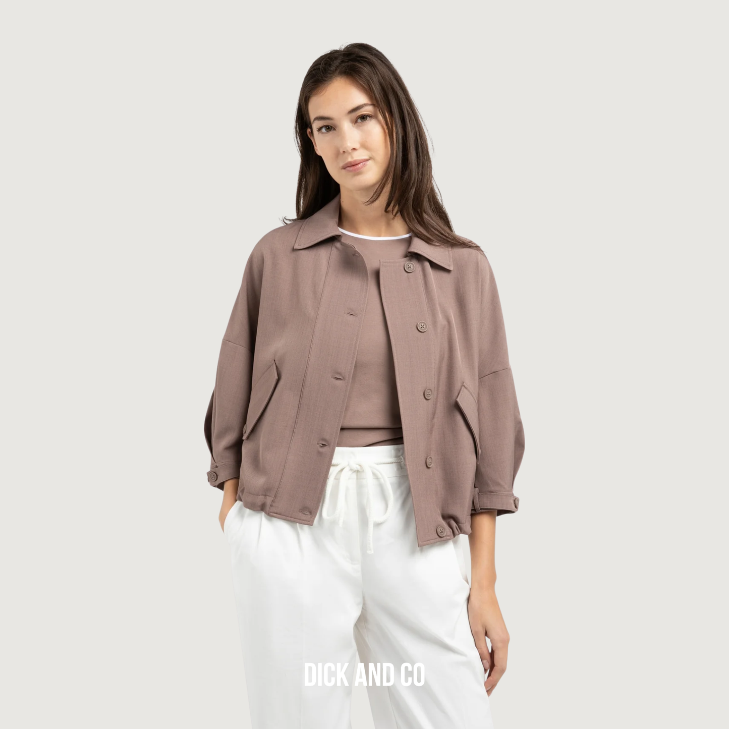 Blousejack met klepzakken