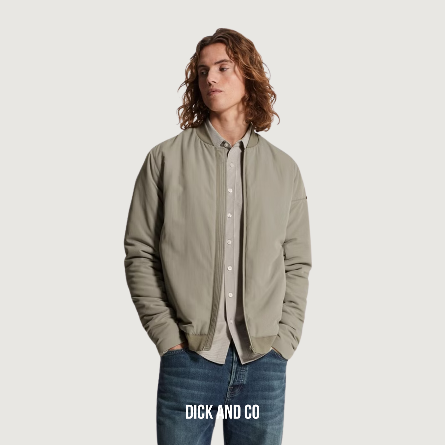 Bomber jacket met ritssluiting