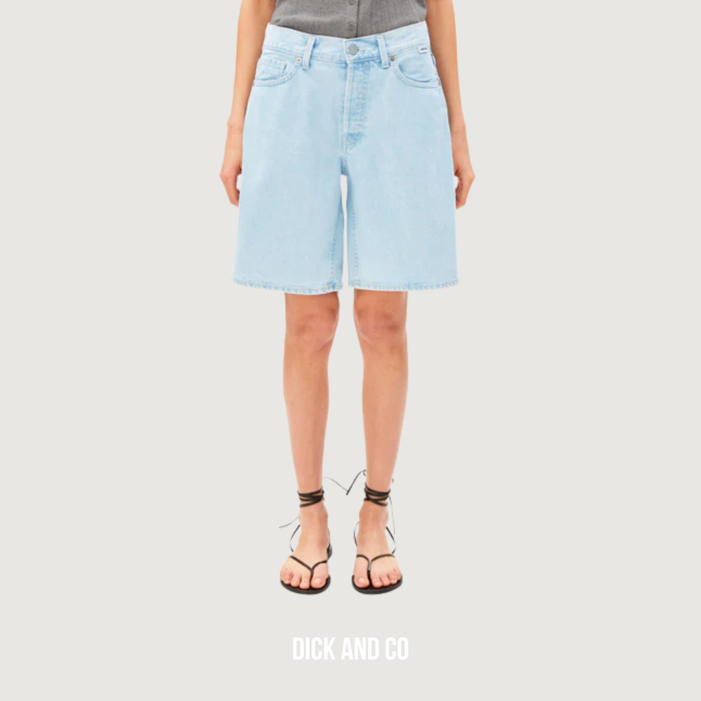 ARMED ANGELS Thalinaa Mid Waist Denim short in de kleur blauw (barrea)
