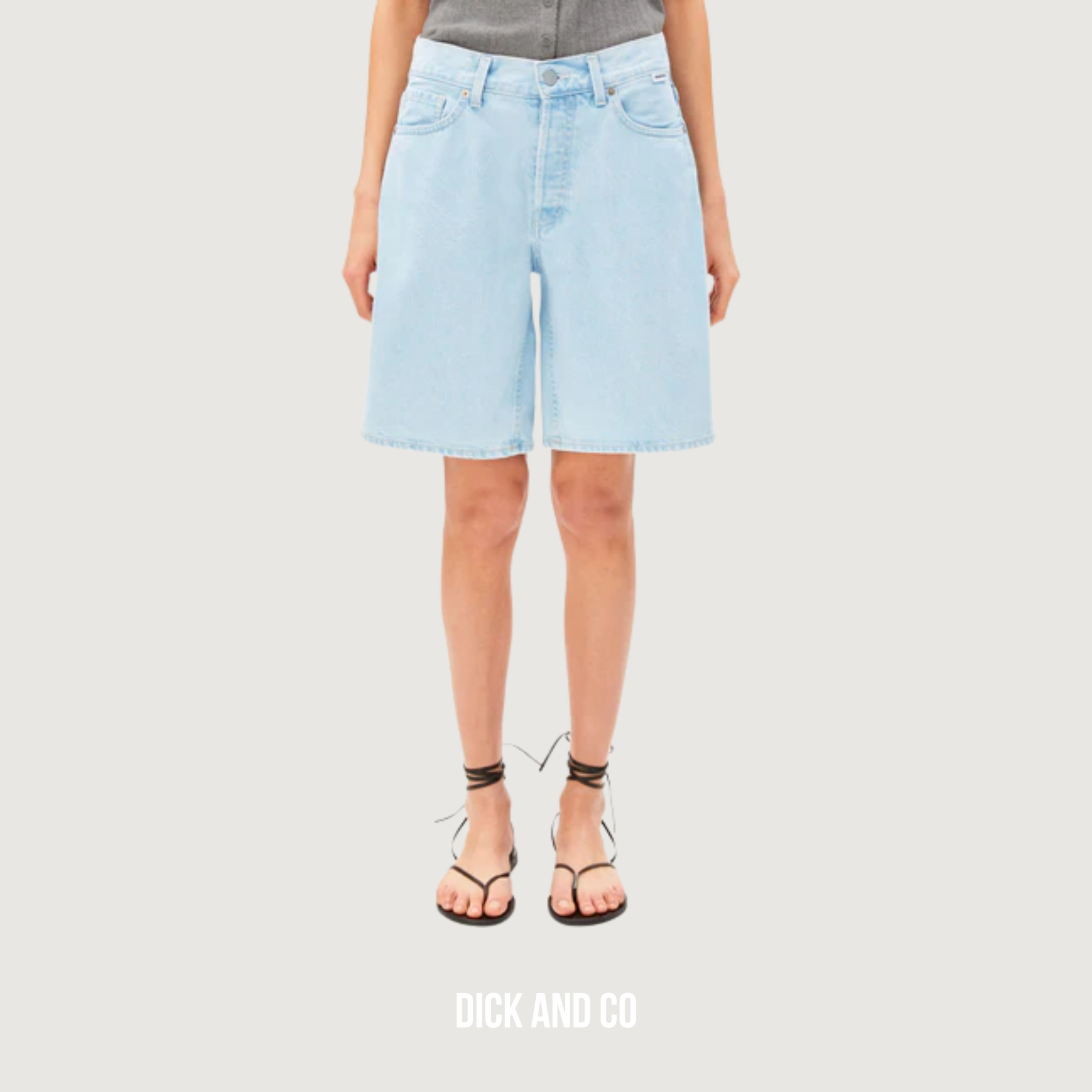 ARMED ANGELS Thalinaa Mid Waist Denim short in de kleur blauw (barrea)