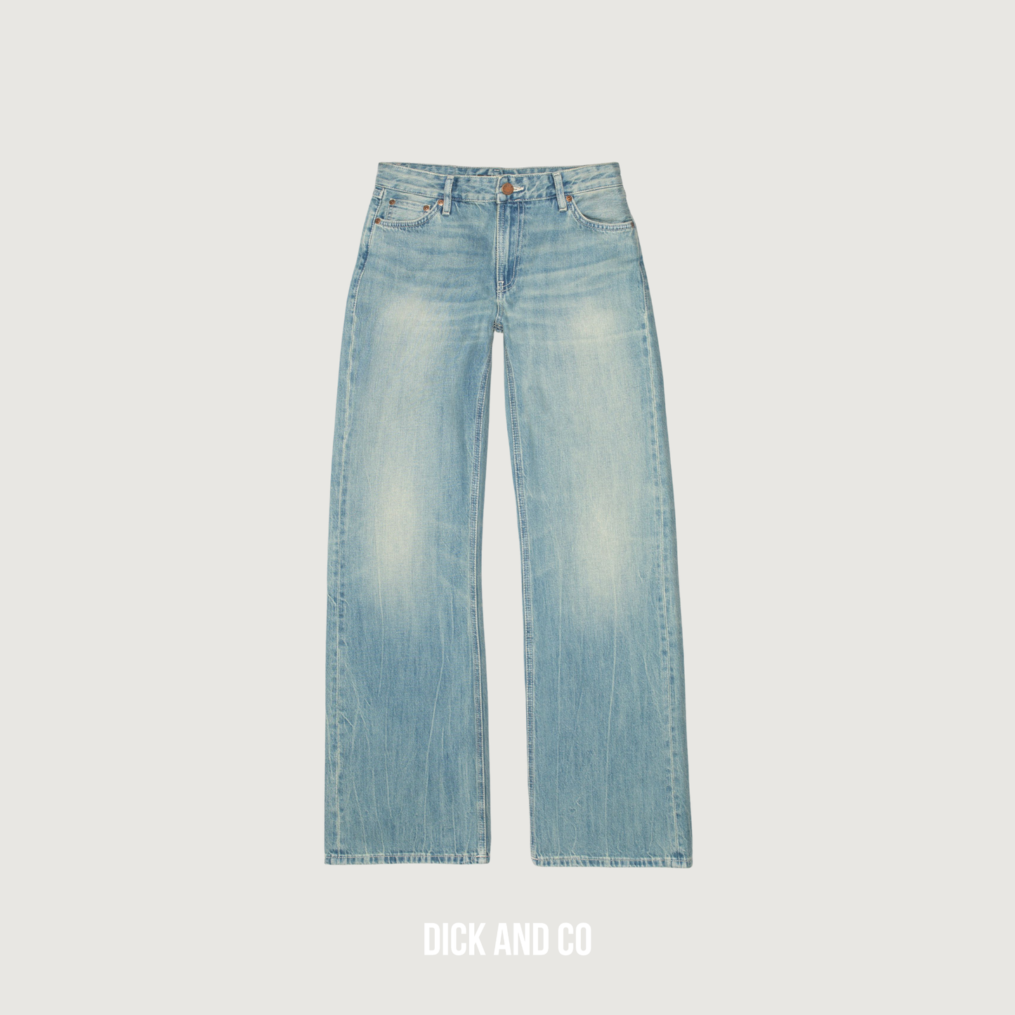 NUDIE Wide Heidi jeans in de kleur blauw (drift wood)