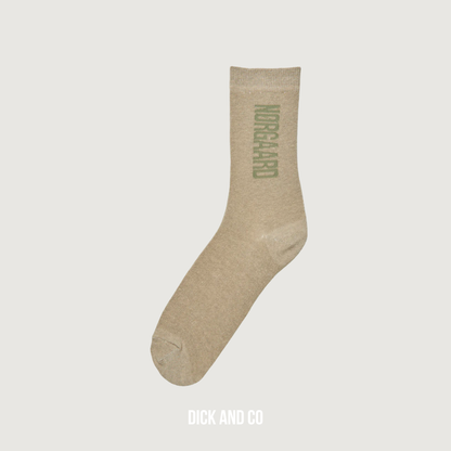 MADS NORGAARD Sock Single Playa sokken in de kleur beige (agate grey)
