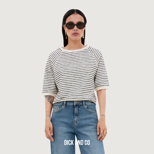Neva Heavy Jersey Stripe Top