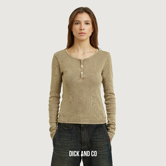 Vintage Slim Henley
