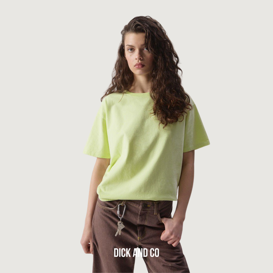 AMERICAN VINTAGE Fizvalley t-shirt in de kleur geel (schijnwerper vintage)