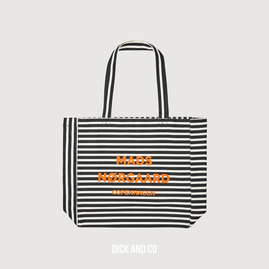 MADS NORGAARD Boutiqno Athene AOP Bag tas in de kleur zwart (black/white)