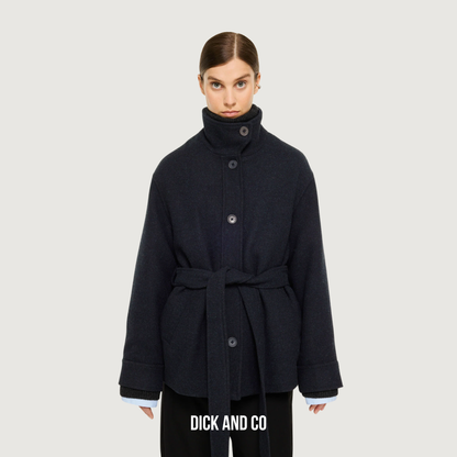 ELVINE Alendra jas in de kleur blauw (navy melange)