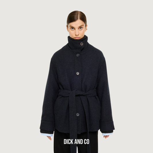 ELVINE Alendra jas in de kleur blauw (navy melange)